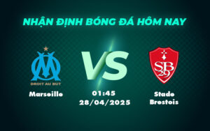marseille stade brestois 28 04 ligue 1
