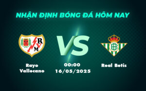 rayo vallecano real betis 16 05 la liga